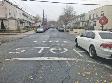 An unidentified individual painted a stop light and posted a stop sign illegally on Pleasantview Street and 66th Road in Middle Village earlier this month.