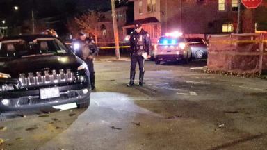 Photo via Facebook/Robert Stridiron
Police on the scene of the hit-and-run incident in Whitestone on Nov. 23, 2017.