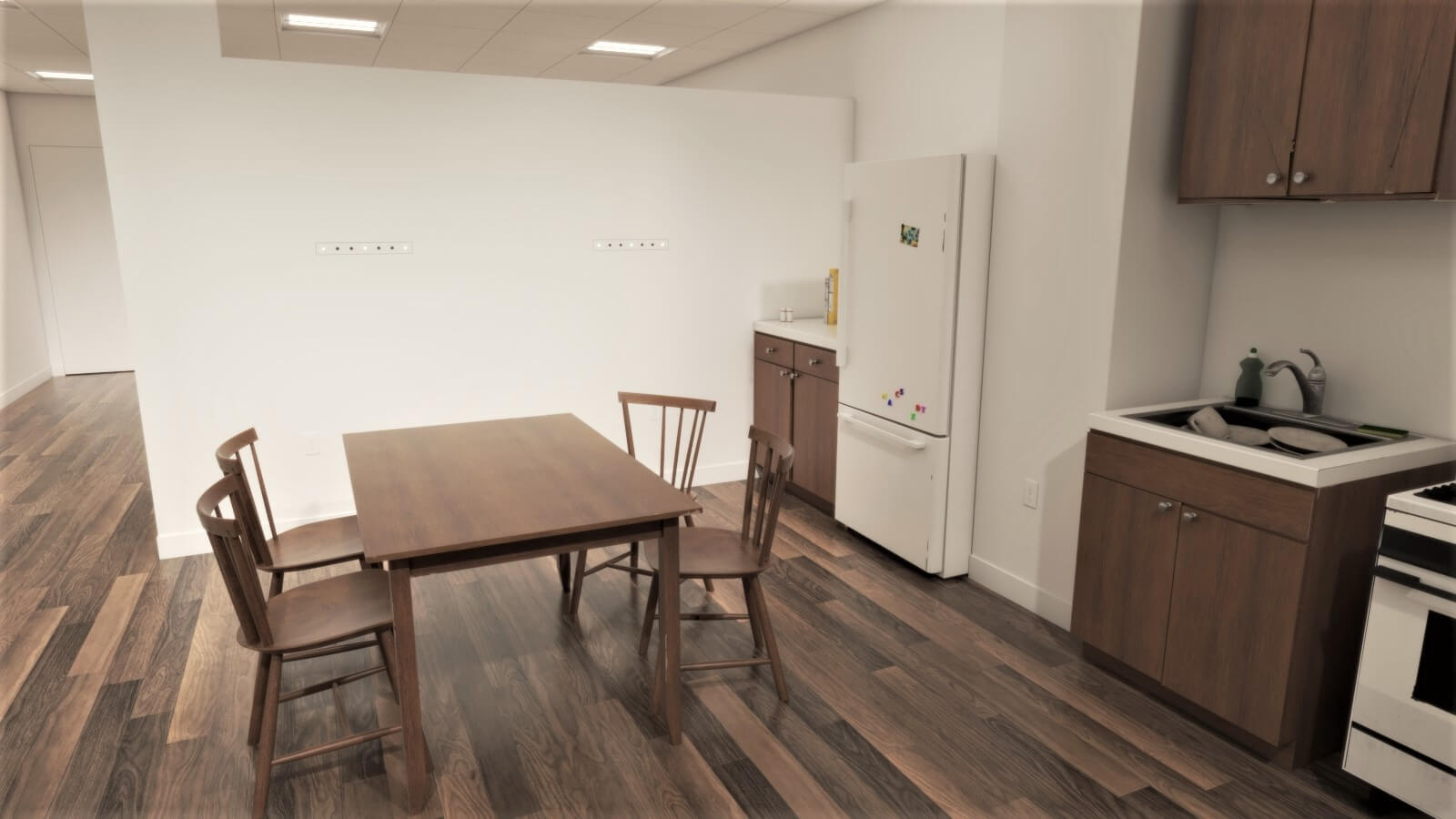 Apartment Simulation Room – Kitchen Rendering