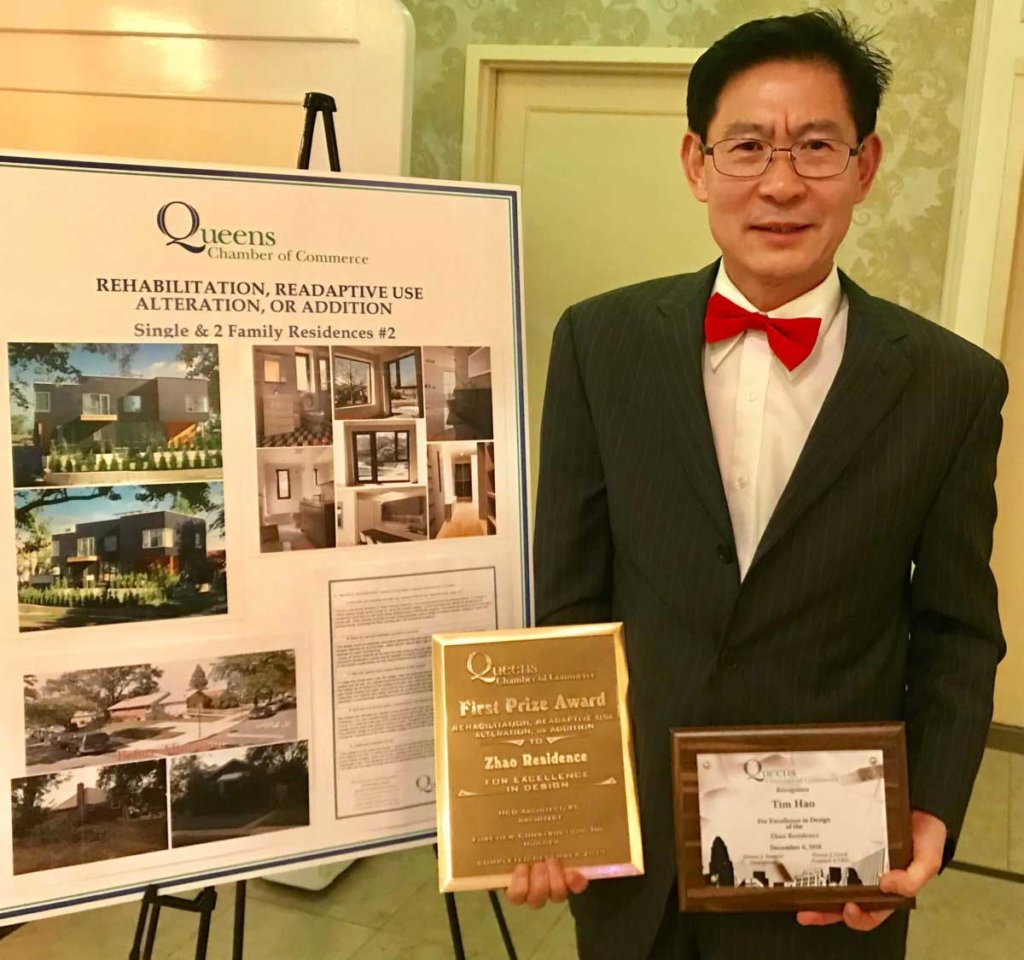 Bayside architect recognized for design excellence at annual awards gala
