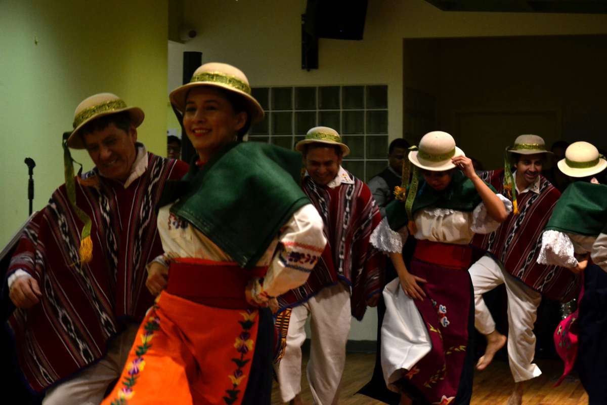 Dancers from the Ecuadorian Dance Group Ayazama performed for free at the fundraiser.