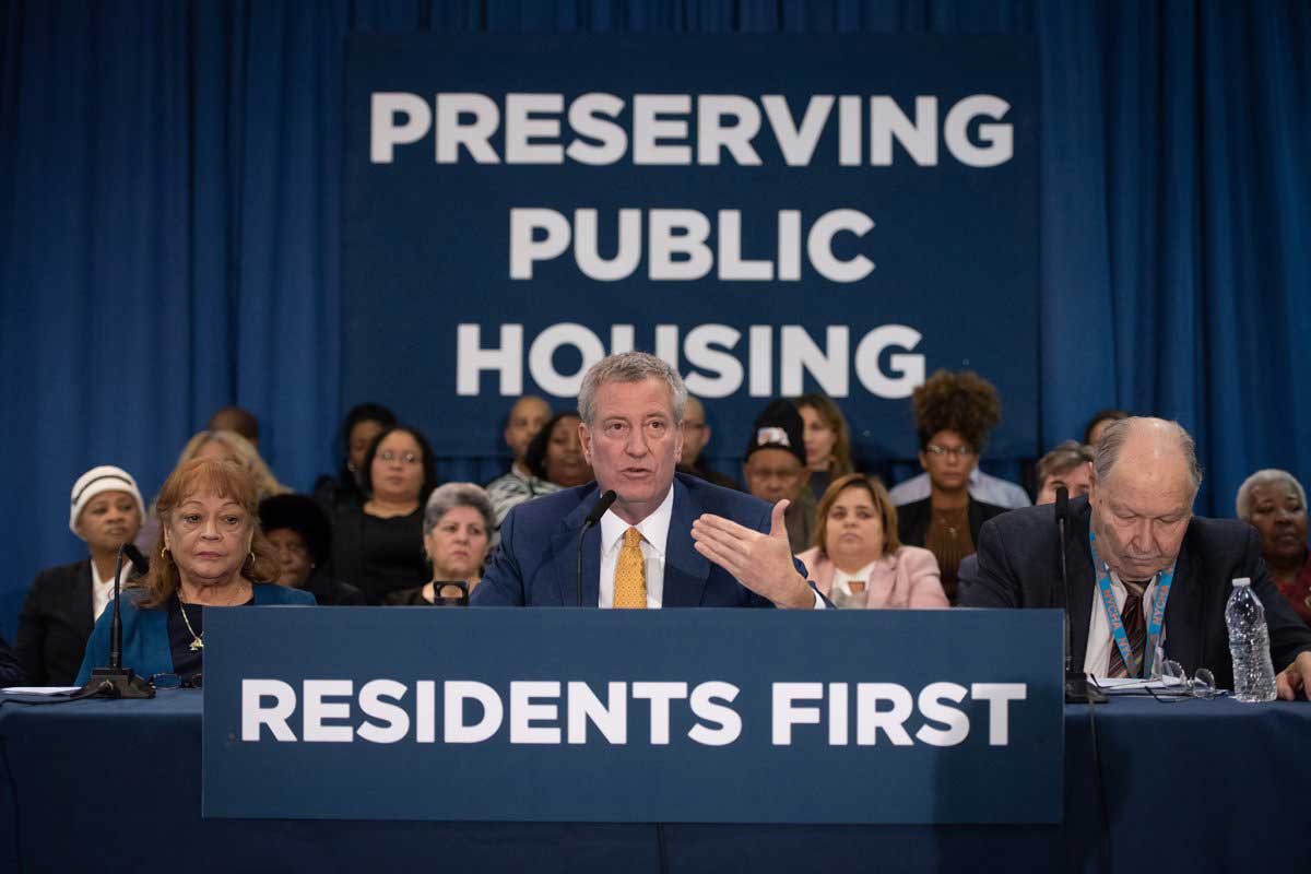 Mayor announces plans to repair NYCHA and keep public housing under city control