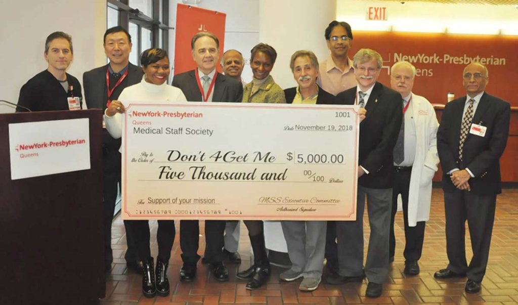 NewYork-Presbyterian Queens medical staff donates $5K to local organization