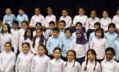 New York Pops hand out shirts to LIC, Forest Hills schools