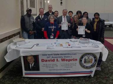 Weprin sponsors Holiday Fire and Fraud Seminar at Hillcrest Jewish Center
