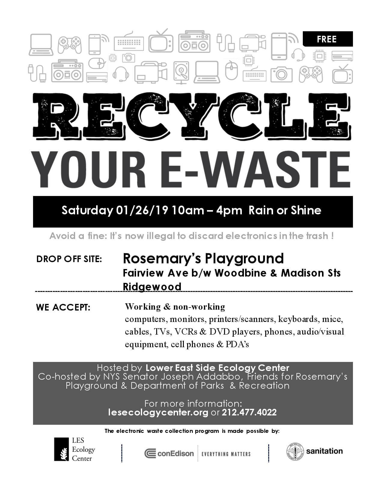 Recycle your old electronics at this ewaste recycling event in