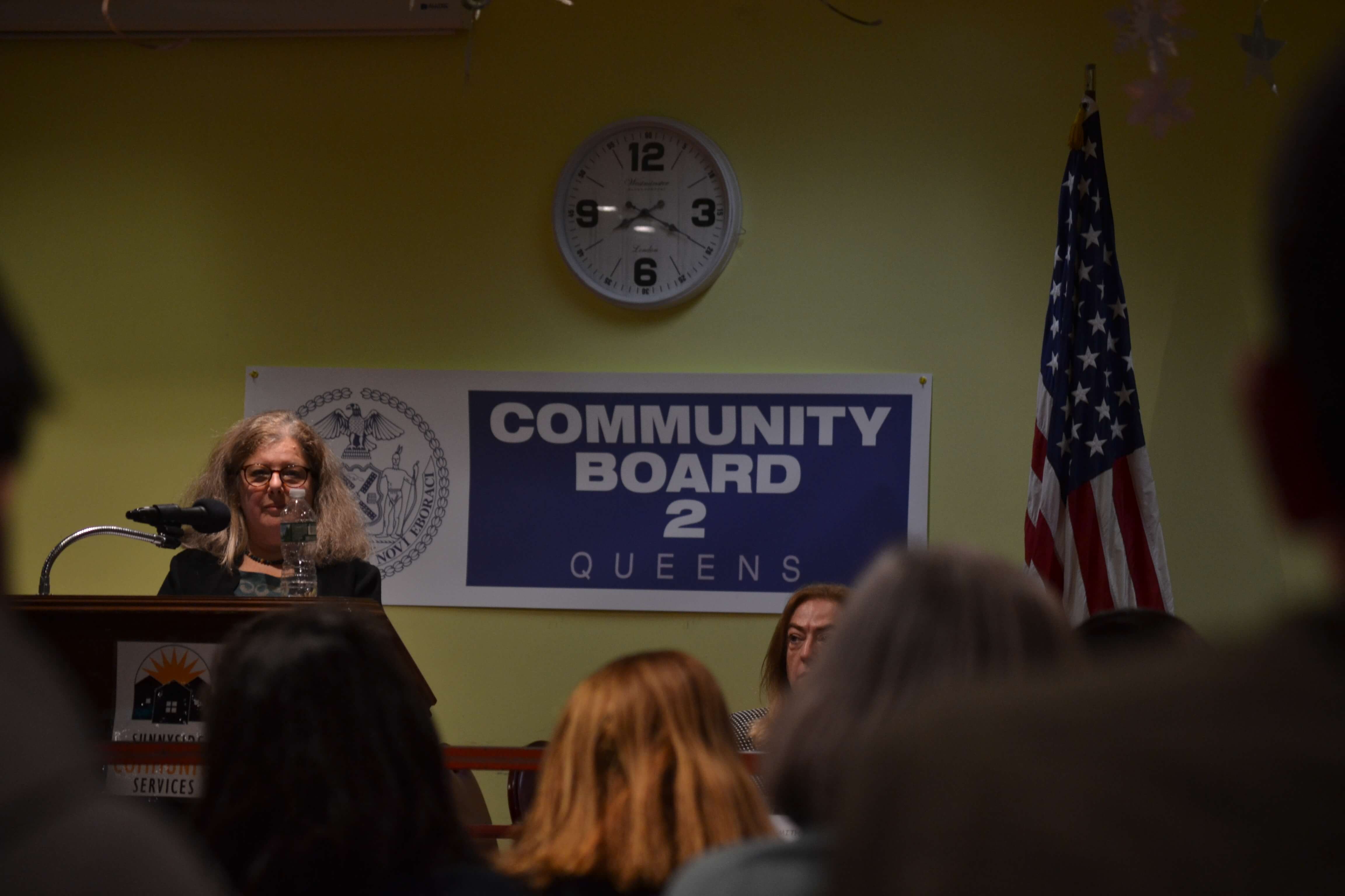Vice Chair Lisa Ann Deller speaks to other Community Board 2 members during the Jan.3. meeting.
