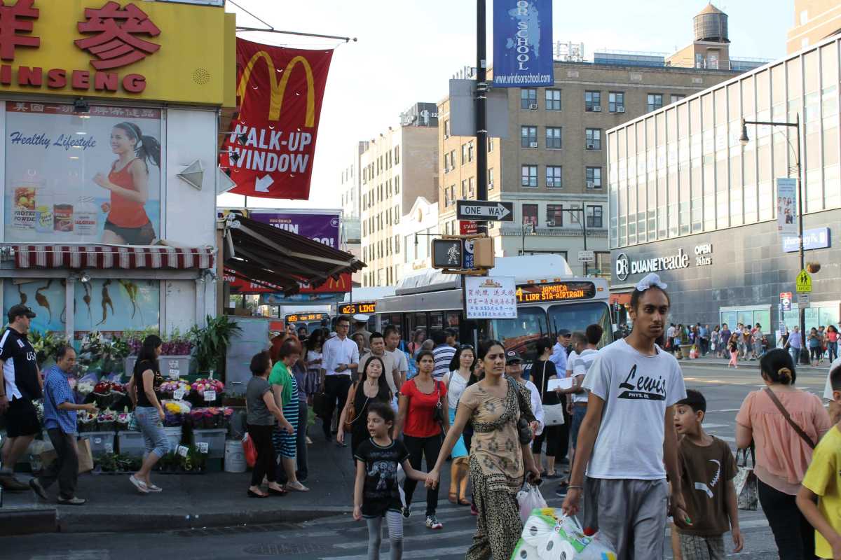 Main Street in Downtown Flushing