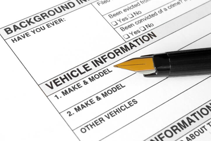 Vehicle form