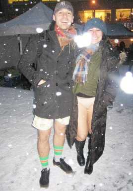 Astorians in citywide gag ride subway sans trousers