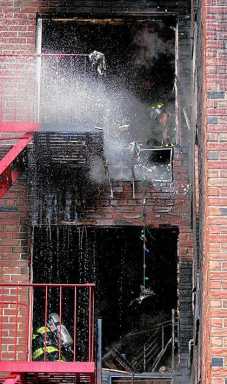 Apartment fire guts 4 floors in Kew Gardens