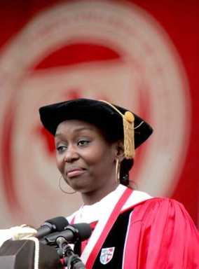 Genocide survivor tells St. John’s graduates to be optimists