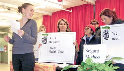 Boro small businesses seek better health care