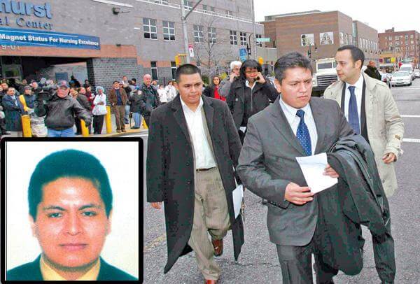 Ecuadorians protest hate crime outside Elmhurst Hospital Ctr.
