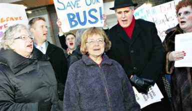 Schools, civics, electeds protest proposed Q74 cuts