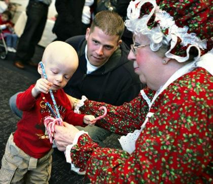Schneider patients visit Santa at North Pole