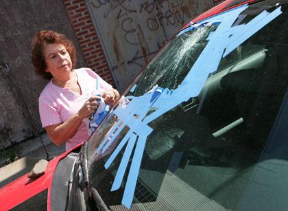 Rock pranks damage cars in Astoria