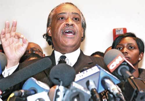 Sharpton leads protest charge
