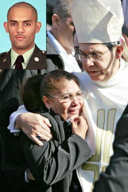 Dozens mourn soldier at Corona funeral mass