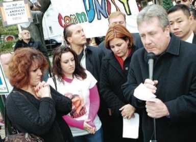 Queens leaders march against anti-gay attack