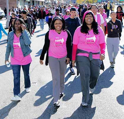Survivors spread hope at Queens breast cancer walk