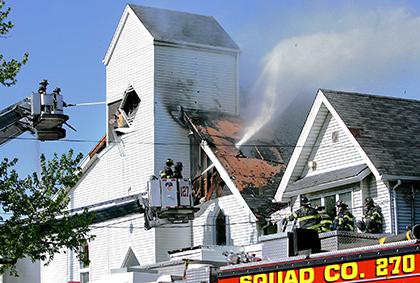 Richmond Hill church damaged in blaze