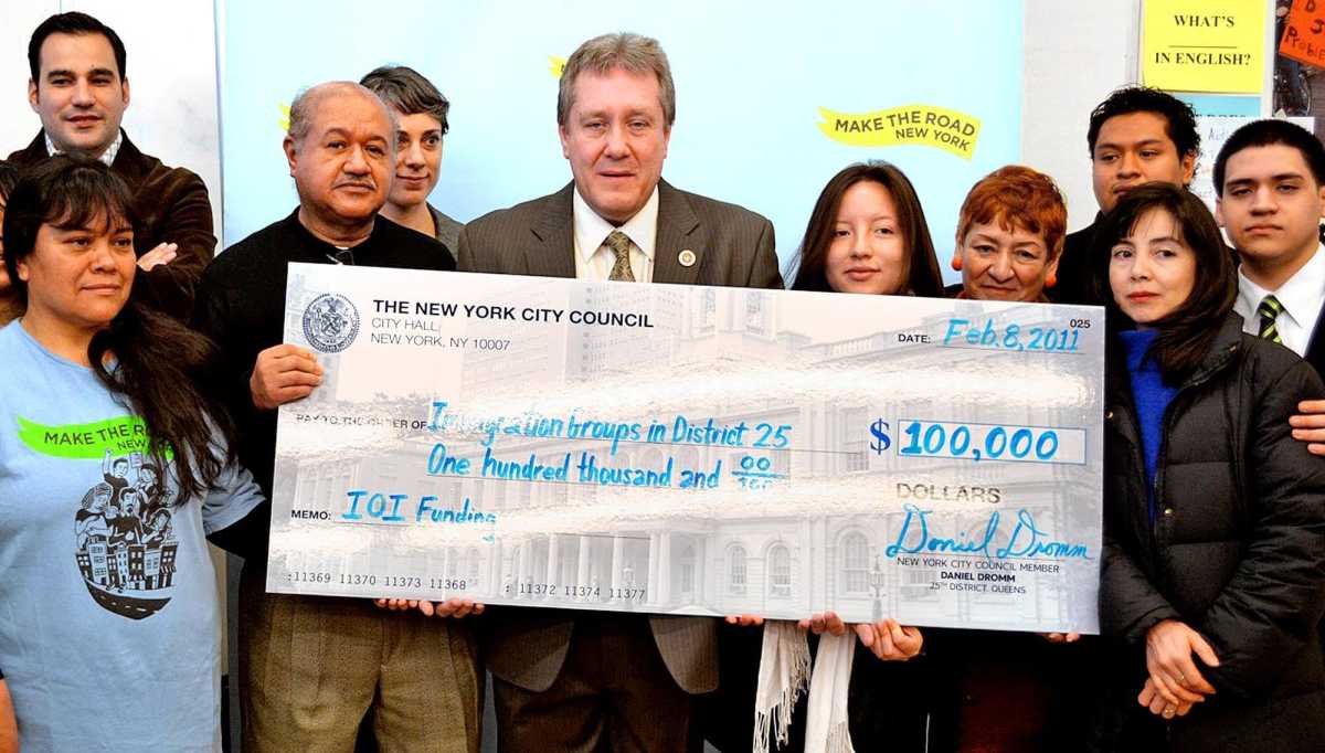 Immigrants receiving restored Dromm funds