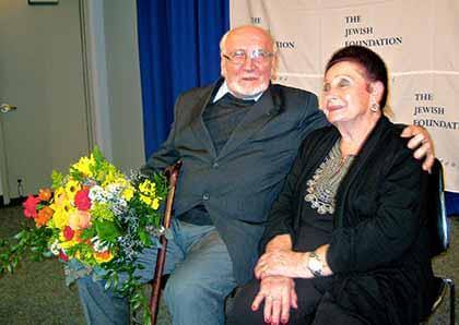 Two Holocaust survivors give thanks for lives, each other