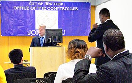 Firefighters speak out against budget cuts at Liu meeting