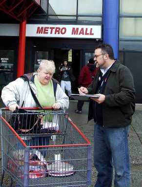 Gay nups canvass boro pols