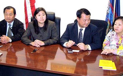 Meng, Koo push for bilingual biz signs in Flushing
