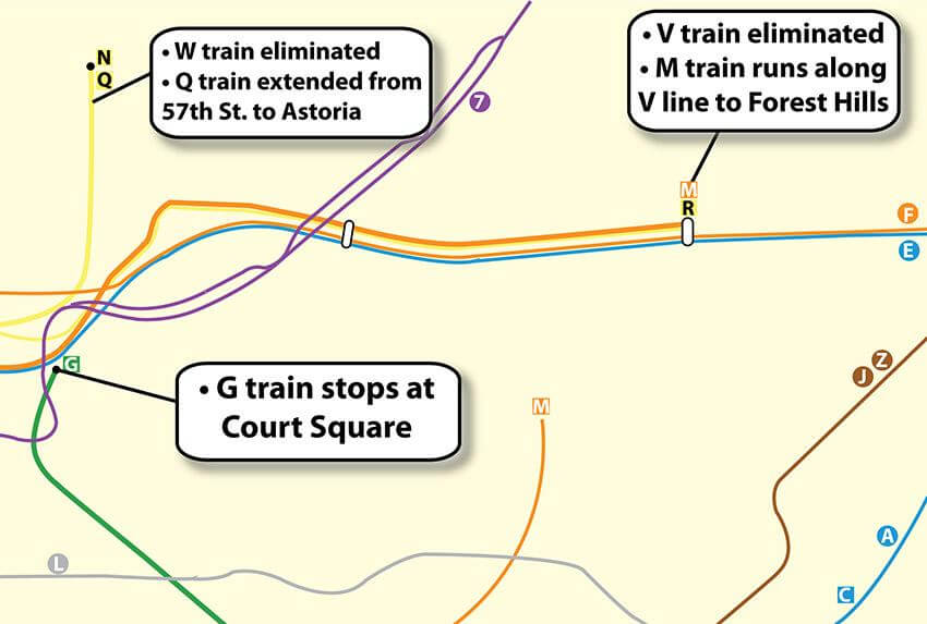 Queens says goodbye to subways, buses