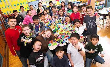 Bayside kids’ paper cranes help Japan rebuild