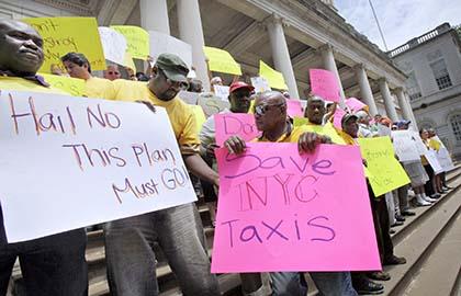 Drivers debate taxi plan