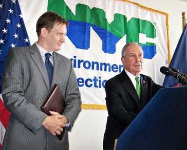 Mayor introduces new DEP head at LeFrak