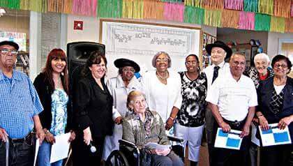 Woodside senior center rings in 10th anniversary with laughs