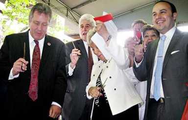 Elmhurst Hospital opens new brick walkway