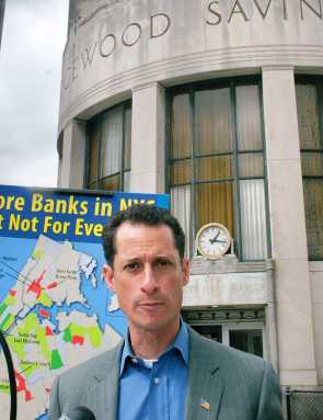 Weiner urges banks to branch out, help the poor
