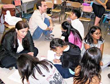 Corona kids meet their star pen pals