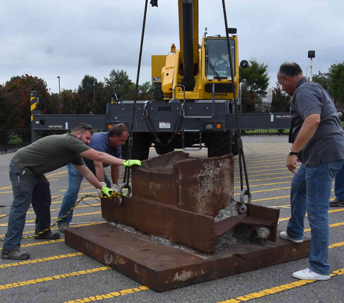 911 steel placed at JFK Airport