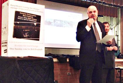 Friedrich wants CB 11 vote on flier
