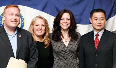 Bayside school goes blue over big award