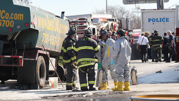 Fuel spill causes traffic delays on BQE