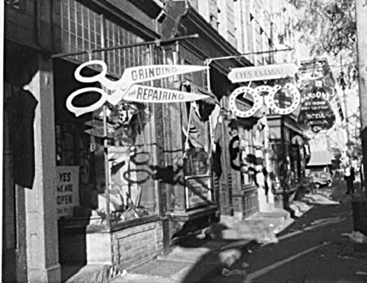 Vintage storefronts from the 1930s were created along Seneca Avenue in Ridgewood in 1985 during filming of "Brighton Beach Memoirs"
