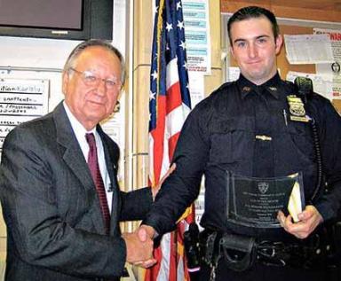 109th Precinct officer honored for making 4 robbery arrests