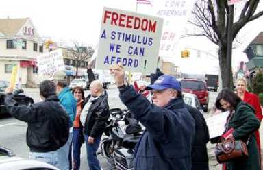 Tea Party protests Ackerman