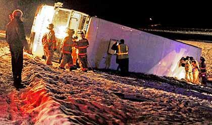 Flushing-owned bus crashes, injuring 23 in New Hampshire