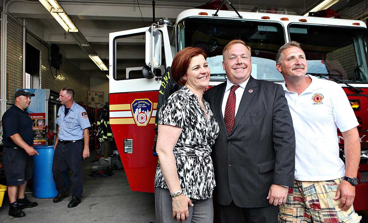 Engine 306 supporters celebrate