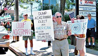 Tea Party members call for end to Ackerman’s tenure