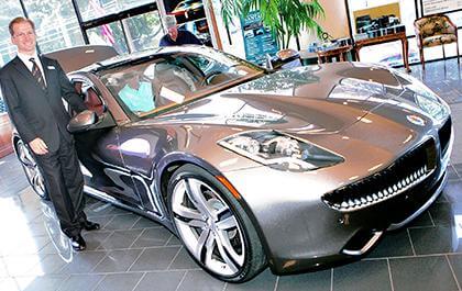 Flashy plug-in hybrid visits Northern Blvd.